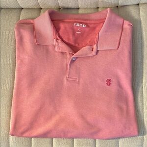 IZOD Men's Pink Polo Shirt